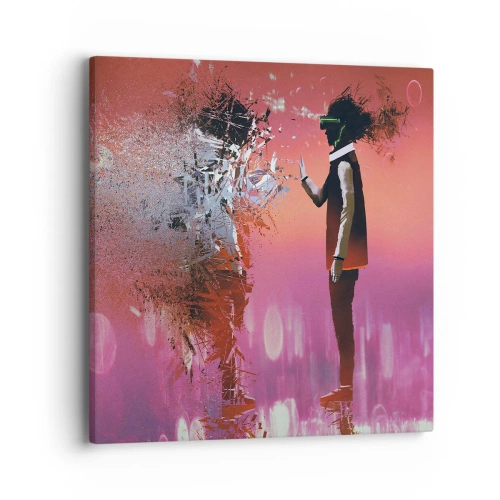 Quadro su tela - Stampe su Tela - Puoi guardare te stesso? - 40x40 cm