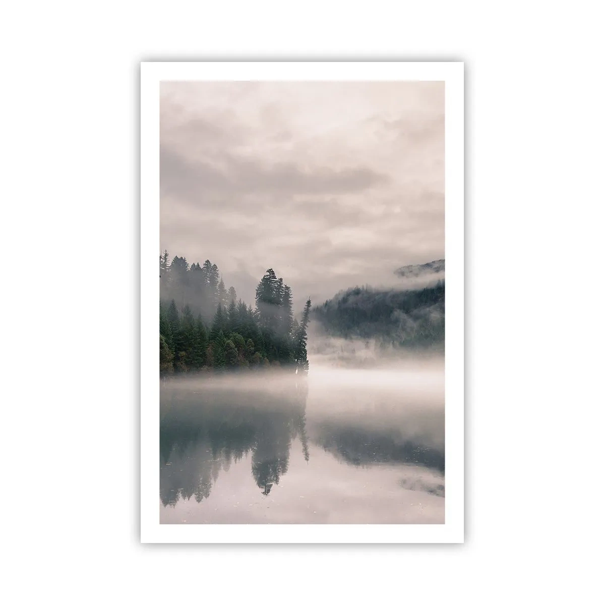 Poster - Riflettendo nella nebbia - 61x91 cm