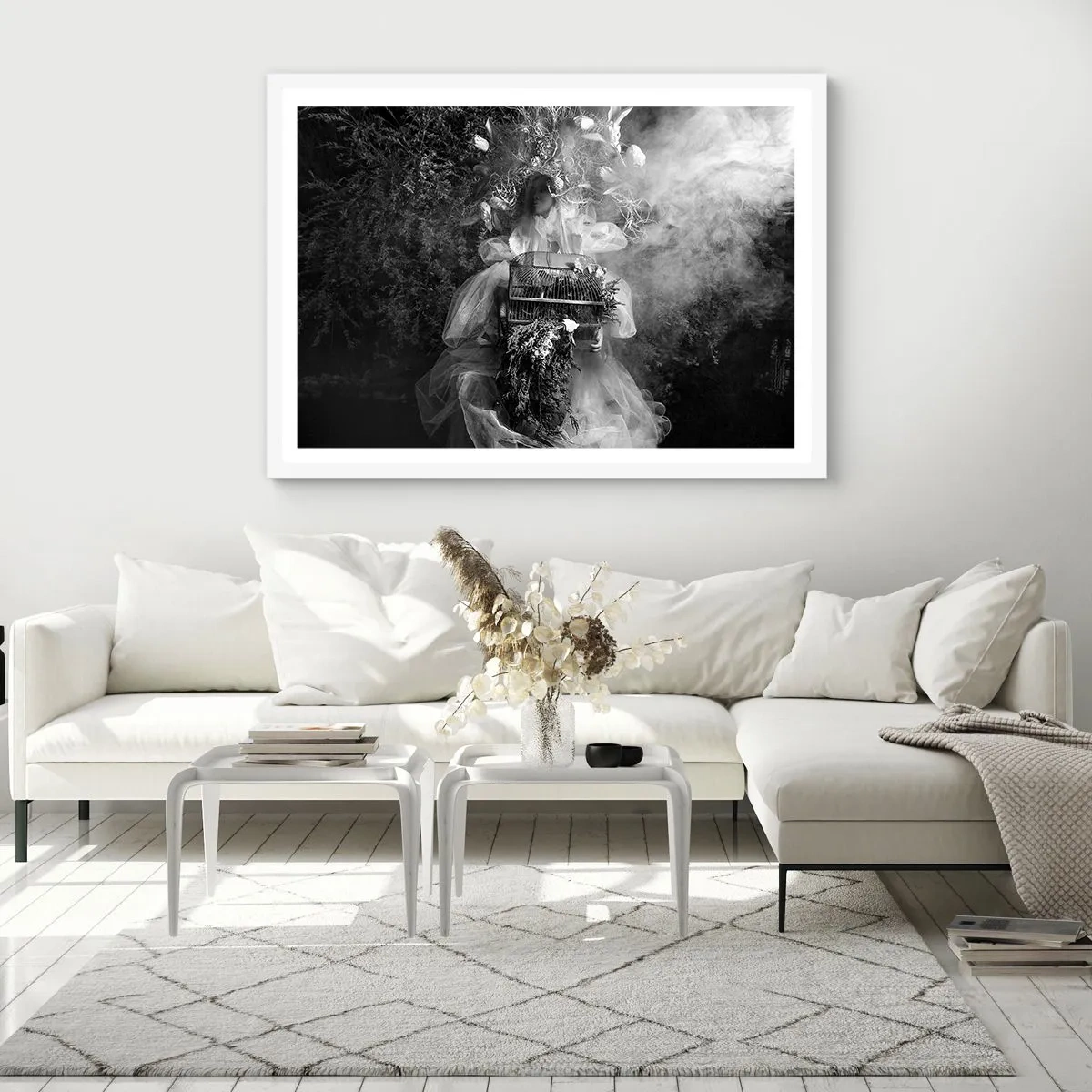 Poster in cornice bianca - Madre natura stessa - 70x50 cm