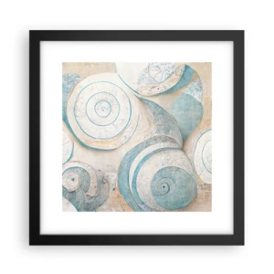 Poster in cornice nera - Cosa nasconde la chiocciola? - 30x30 cm