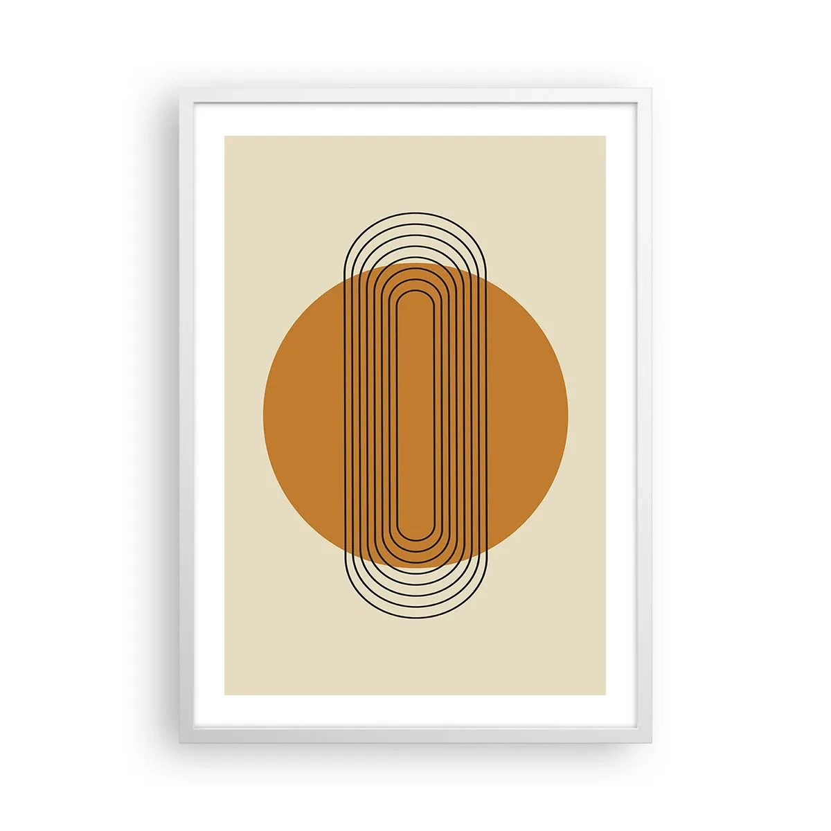 Poster in cornice bianca - Piano perfetto - 50x70 cm