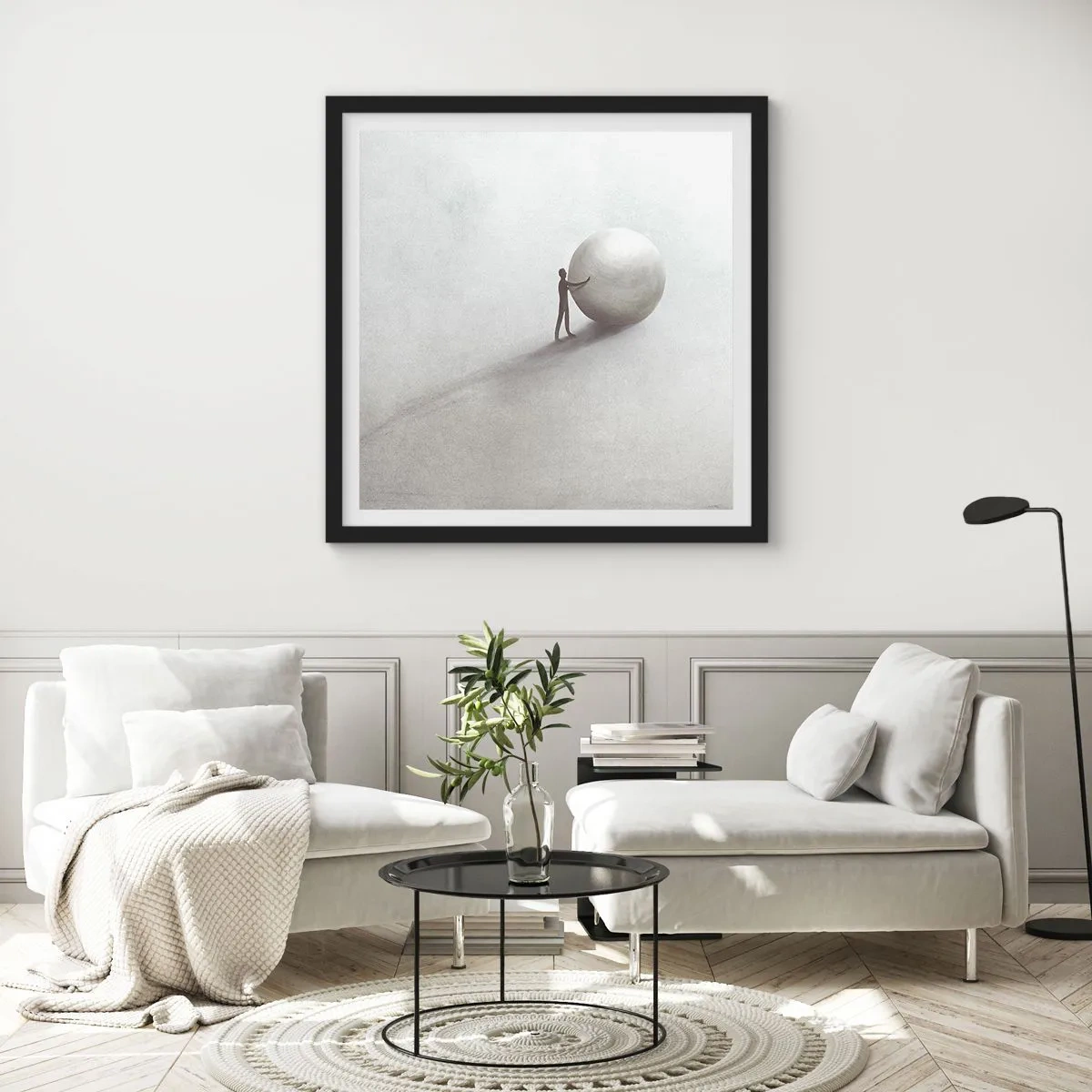 Poster in cornice nera - Il gioco della vita - 30x30 cm