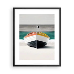 Poster in cornice nera - Al suo posto - 40x50 cm