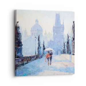 Quadro su tela - Stampe su Tela - La pioggia ci ha incantati - 30x30 cm