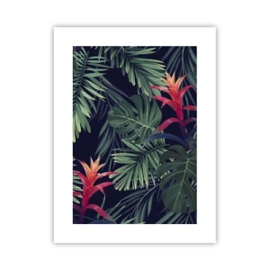 Poster - Fiammante nel verde - 30x40 cm