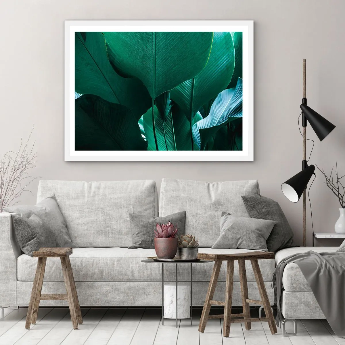 Poster in cornice bianca - Verso la luce - 50x40 cm