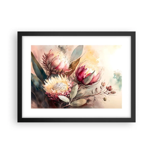 Poster in cornice nera - Di profilo e di fronte - 40x30 cm
