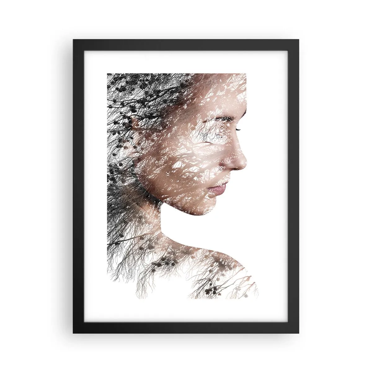 Poster in cornice nera - Lo spirito della foresta - 30x40 cm