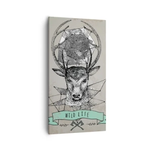 Quadro su tela - Stampe su Tela - La visione di Sant'Uberto - 55x100 cm