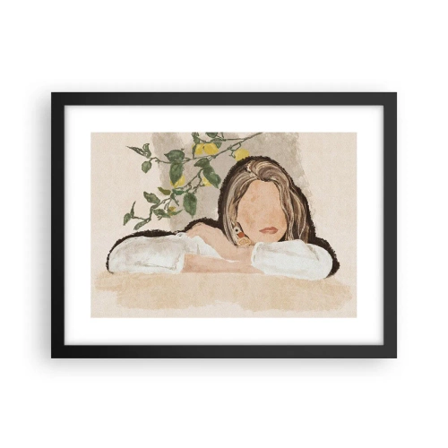 Poster in cornice nera - Bellezza del sud - 40x30 cm