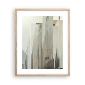 Poster in cornice rovere chiaro - Sogno sulla città - 40x50 cm