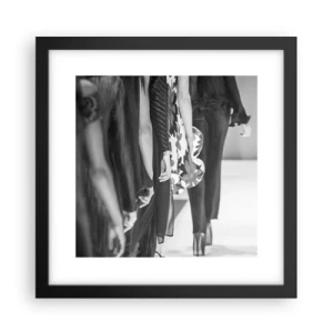 Poster in cornice nera - Sfilata in stile - 30x30 cm
