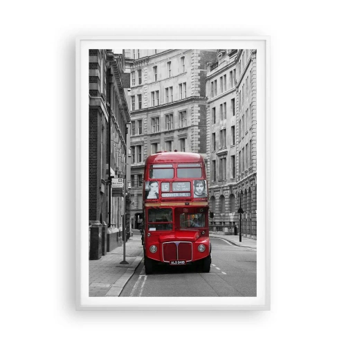 Poster in cornice bianca - Il quotidiano non deve essere grigio - 70x100 cm