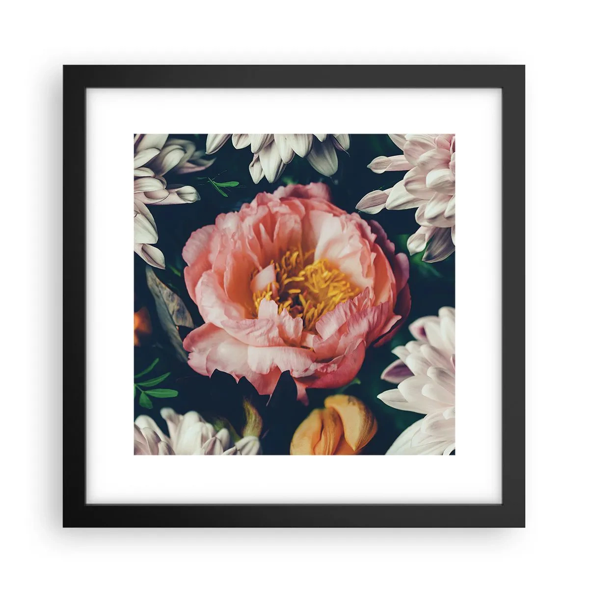 Poster in cornice nera - Con fasto barocco - 30x30 cm