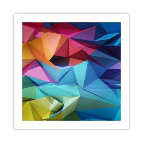Poster - Origami arcobaleno - 50x50 cm