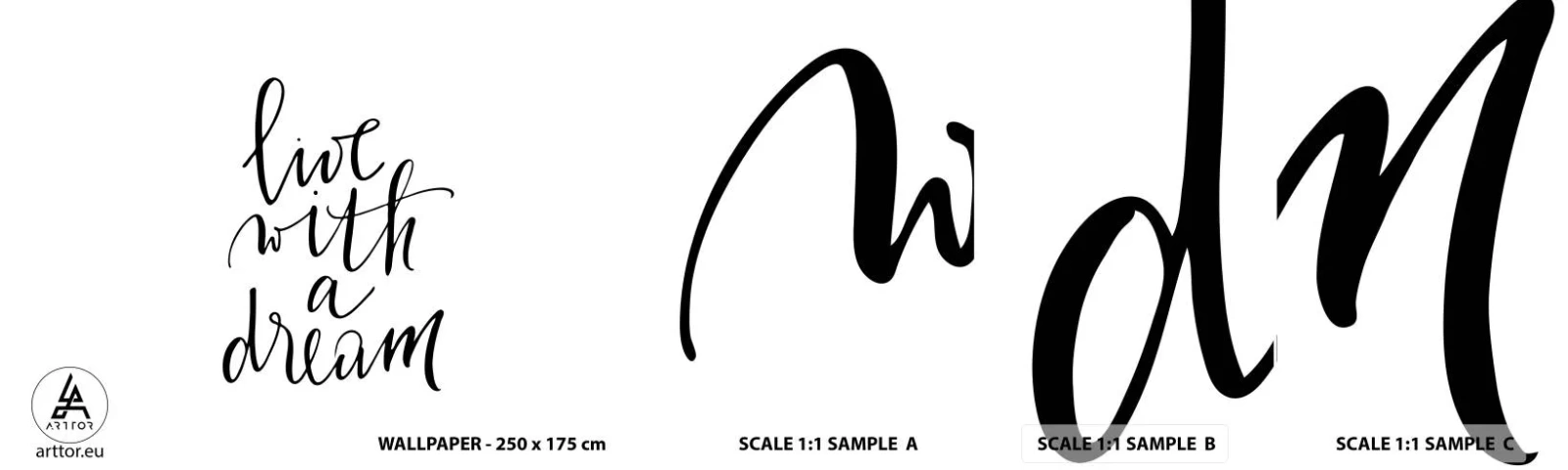 Campione Di Fotomurale Standard Eco - Of course - Tipografia, Affermazione, Massima - 100x30 cm
