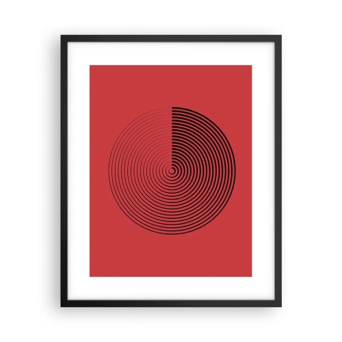Poster in cornice nera - Movimento circolare - 40x50 cm