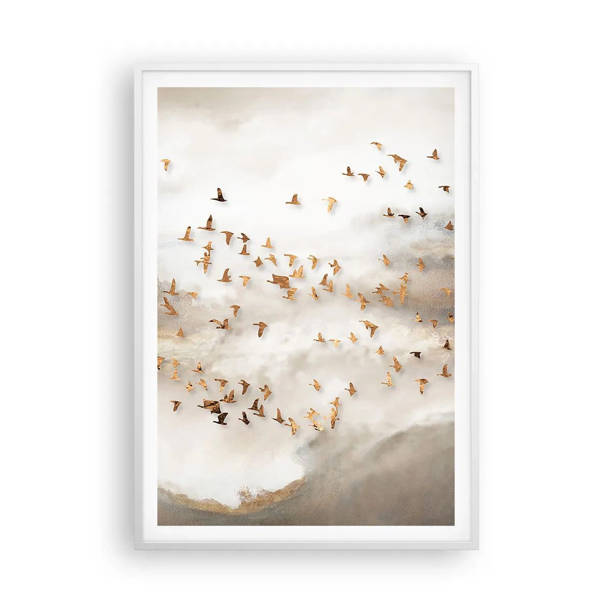 Poster in cornice bianca - È giunto il momento... - 70x100 cm