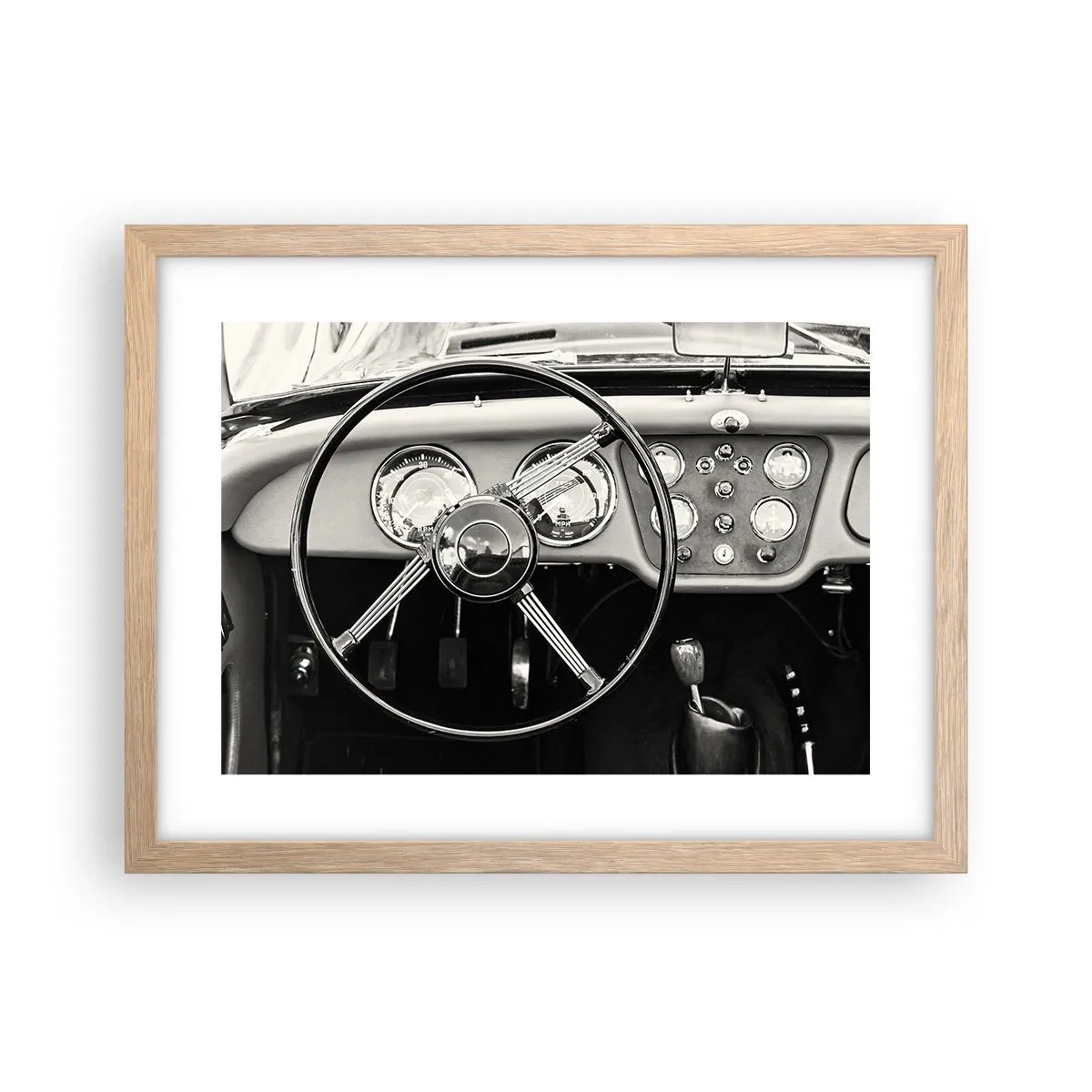 Poster in cornice rovere chiaro - Il sogno del collezionista - 40x30 cm