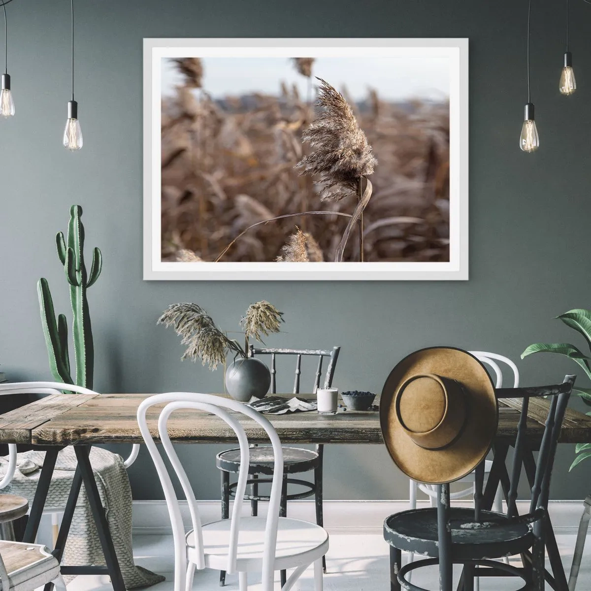 Poster in cornice bianca - è tempo di volare col vento - 70x50 cm