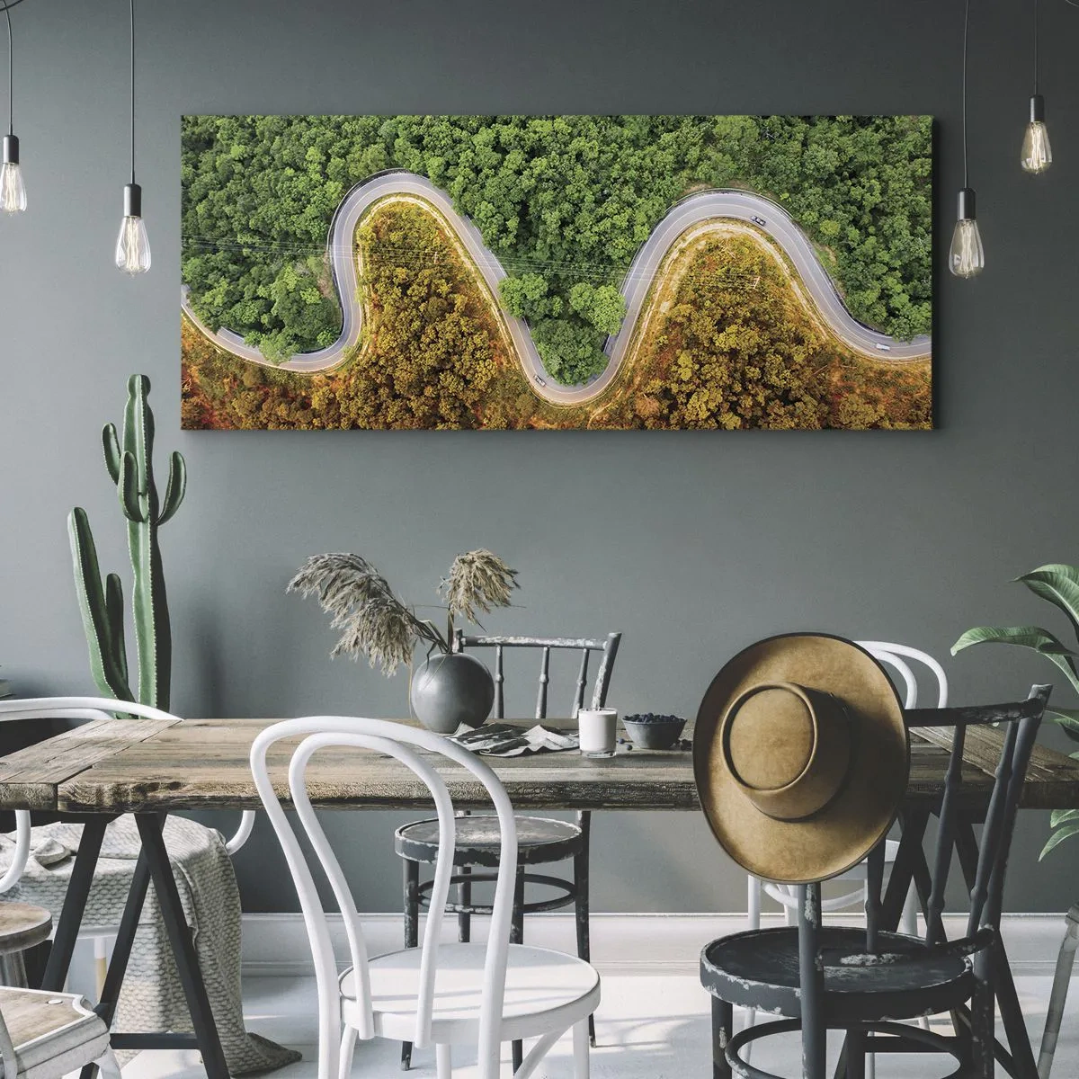 Quadro su tela - Stampe su Tela - Confine e separazione - 90x30 cm