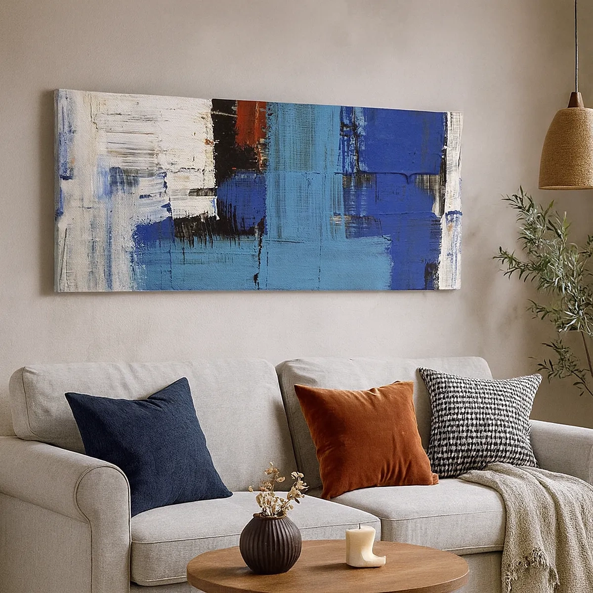 Quadro su tela - Stampe su Tela - I segreti del blu - 30x30 cm