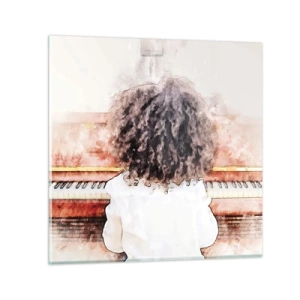 Quadro su vetro - Nel nuovo mondo - 30x30 cm