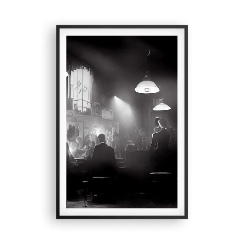 Poster in cornice nera - Nell'atmosfera jazz - 61x91 cm