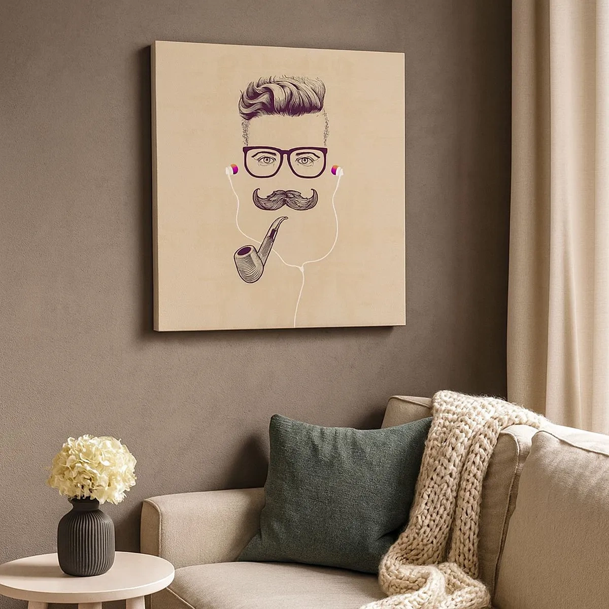 Quadro su tela - Stampe su Tela - Un vero uomo? - 30x30 cm