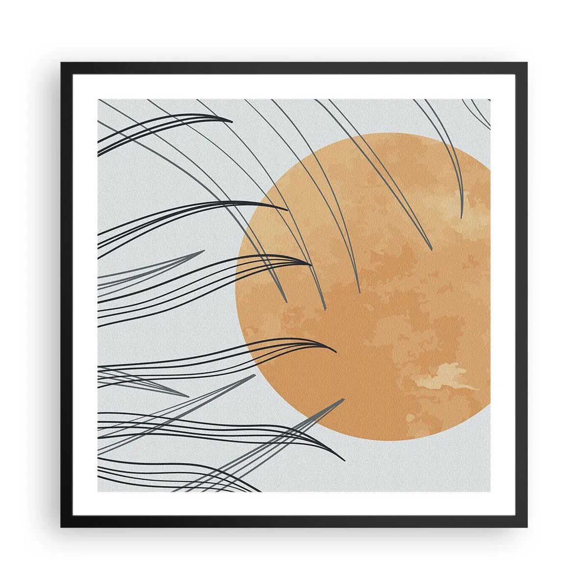 Poster in cornice nera - Sempre verso il sole - 60x60 cm