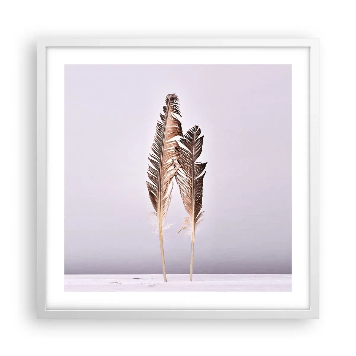 Poster in cornice bianca - Contro il nulla - 50x50 cm