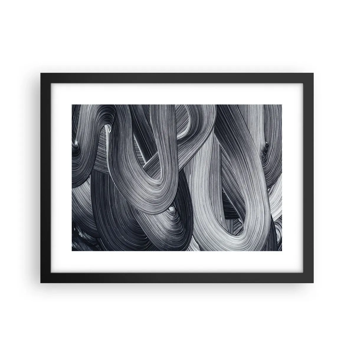 Poster in cornice nera - La fluidità della realtà - 40x30 cm