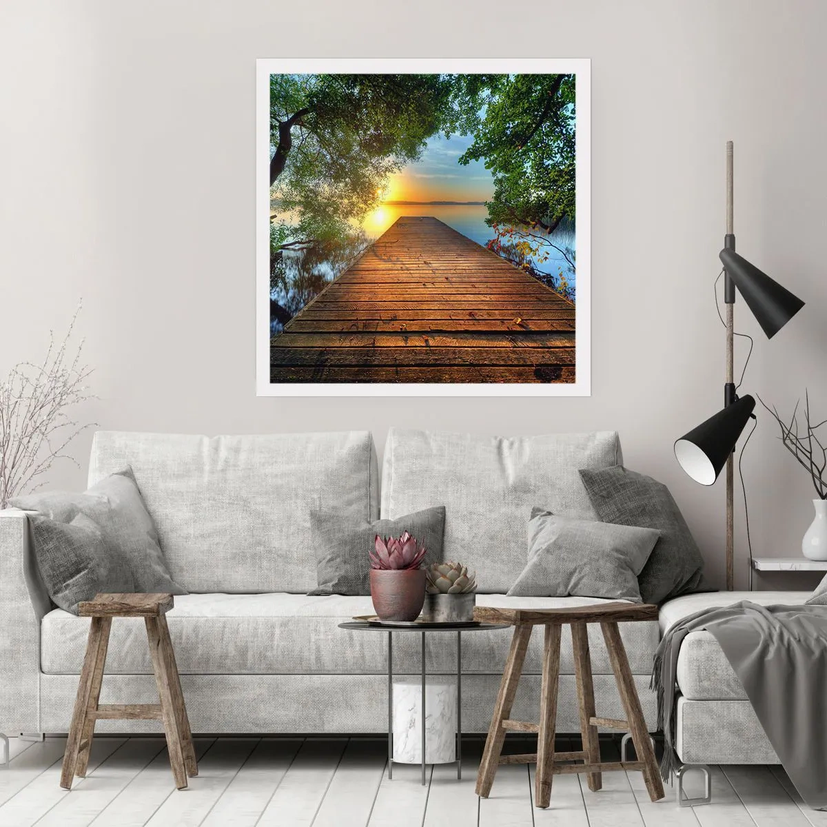 Poster - Non avere fretta, siediti - 50x50 cm