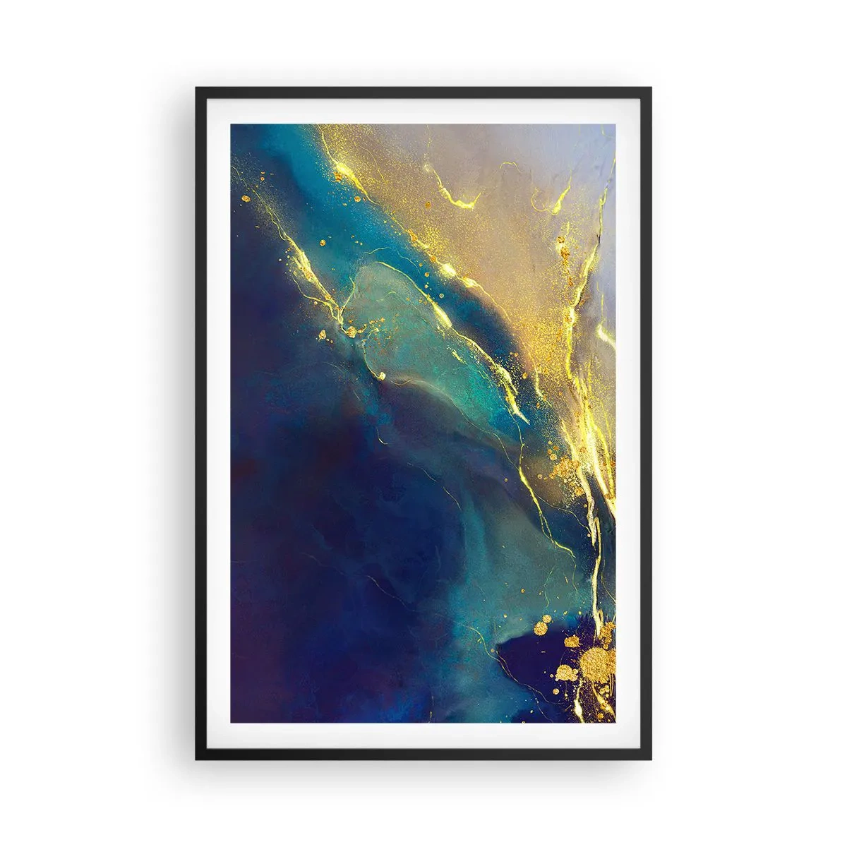 Poster in cornice nera - La palude dorata - 61x91 cm