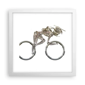 Poster in cornice bianca - Macchina perfetta - 30x30 cm