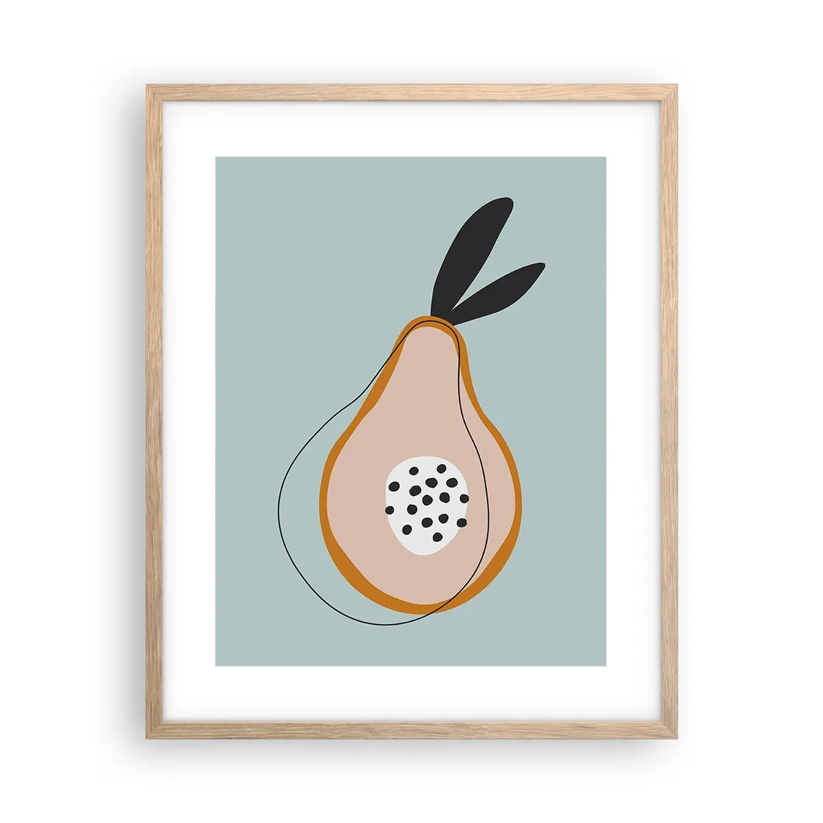 Poster in cornice rovere chiaro - Penetrare la natura delle cose - 40x50 cm