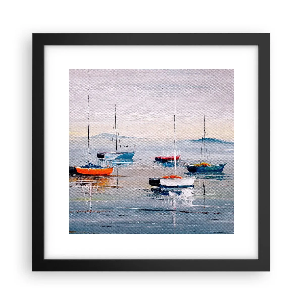 Poster in cornice nera - Meritato riposo - 30x30 cm