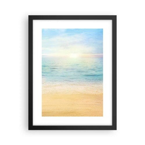 Poster in cornice nera - Il grande blu - 30x40 cm