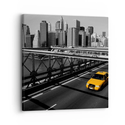 Quadro su tela - Stampe su Tela - Il colore della grande città - 30x30 cm