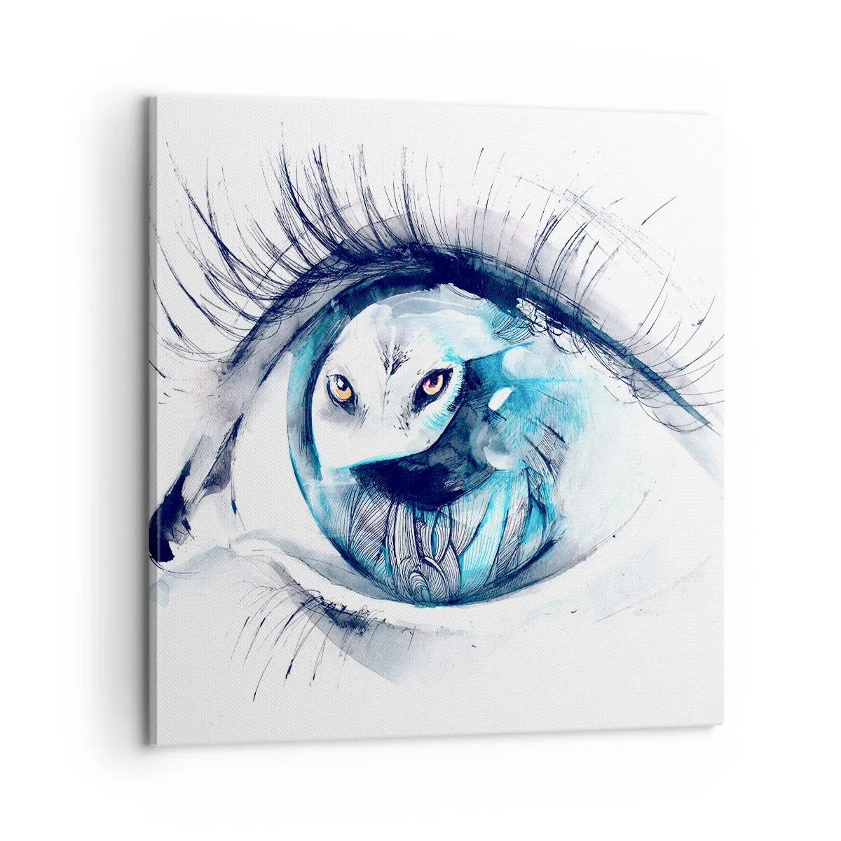 Quadro su tela - Stampe su Tela - Faccia a faccia con la natura selvaggia - 60x60 cm