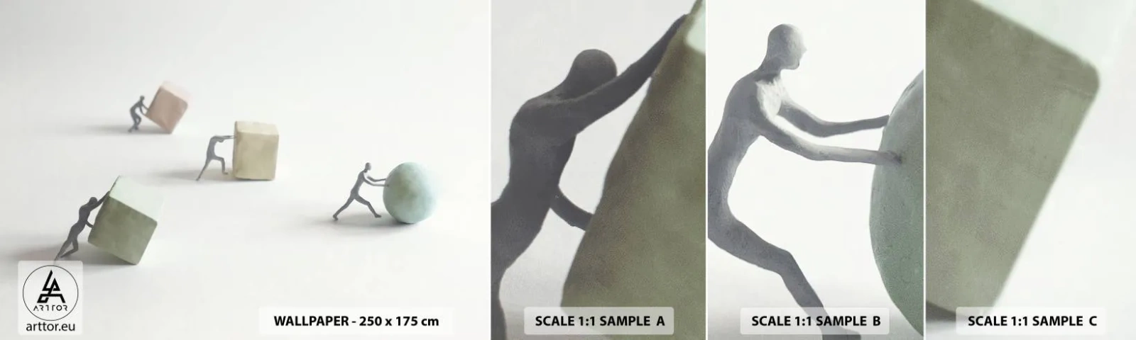 Campione di Fotomurale Adesivo Deluxe Sticker - È la vita - Astrazione, Persone, Lavoro - 100x30 cm