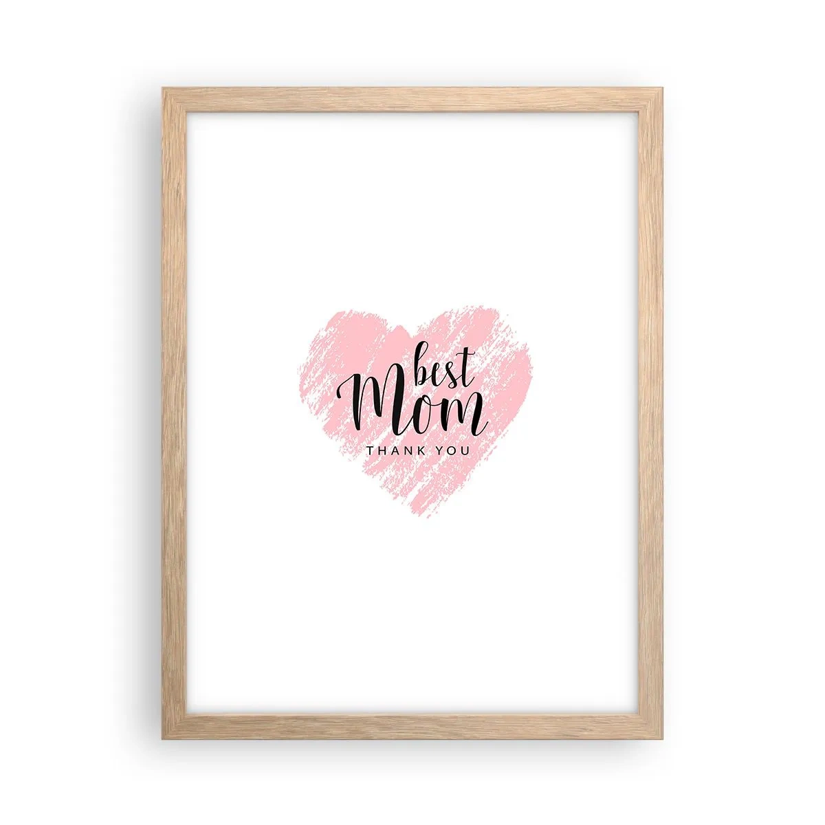 Poster in cornice rovere chiaro - È sempre il momento giusto - 30x40 cm