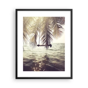 Poster in cornice nera - Si può dondolare tra le nuvole a volontà - 40x50 cm