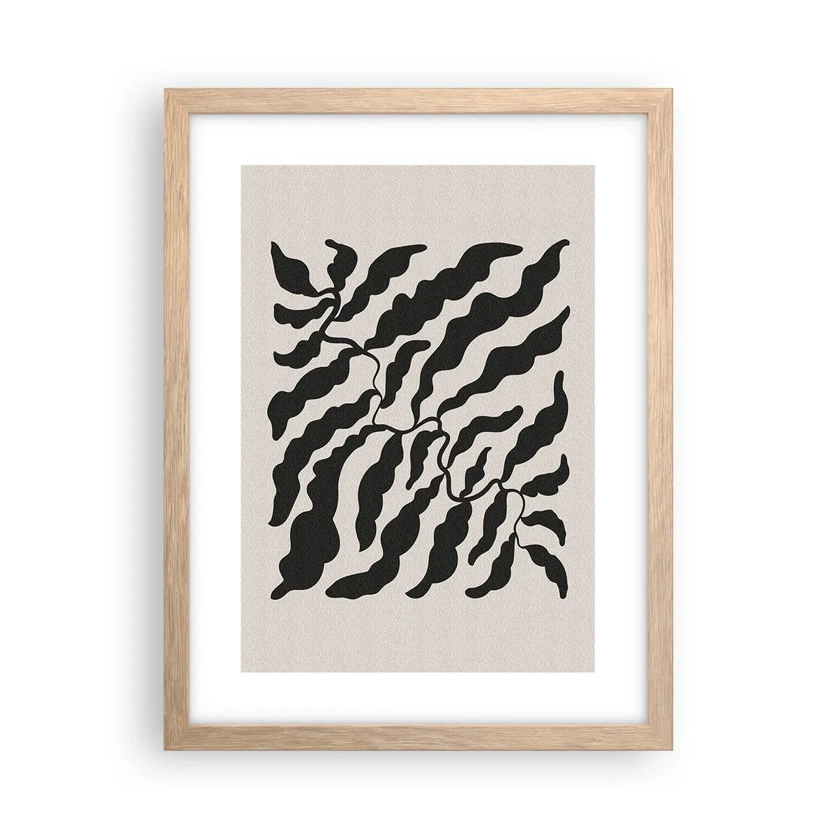 Poster in cornice rovere chiaro - La natura del quadrato - 30x40 cm