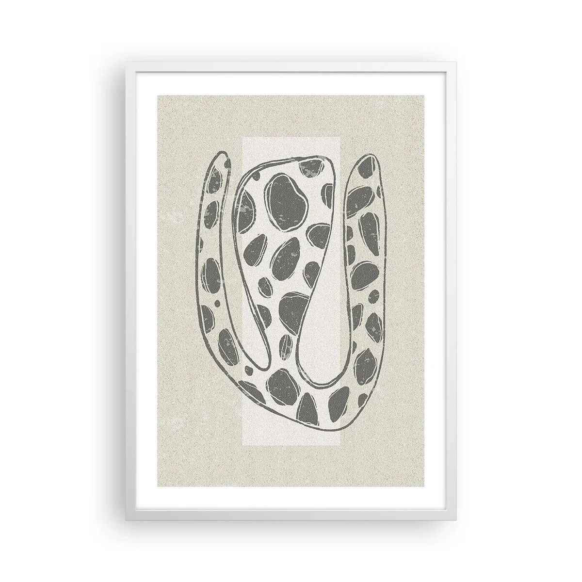 Poster in cornice bianca - Creatura stranissima - 50x70 cm