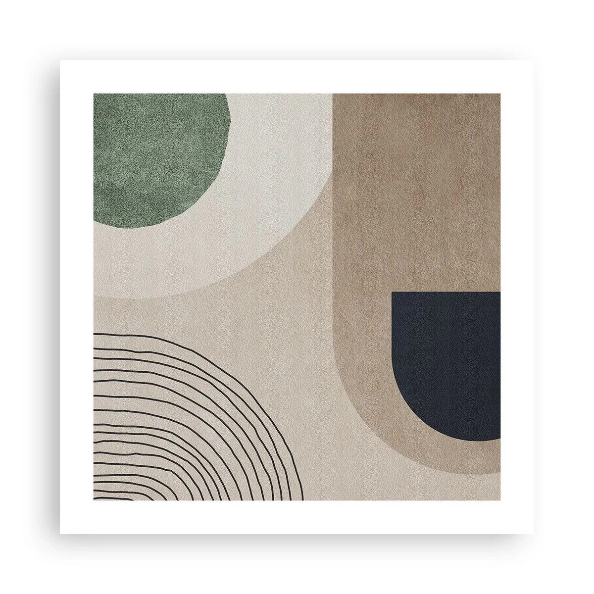 Poster - La mitezza dell'ovale - 50x50 cm