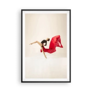 Poster in cornice nera - Rosso e nero - 61x91 cm