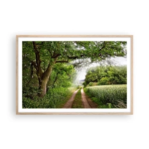 Poster in cornice rovere chiaro - Et in Arcadia ego - 91x61 cm