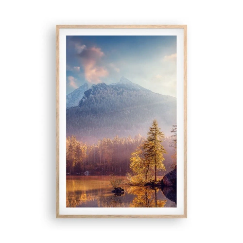 Poster in cornice rovere chiaro - Sui monti e nelle valli - 61x91 cm