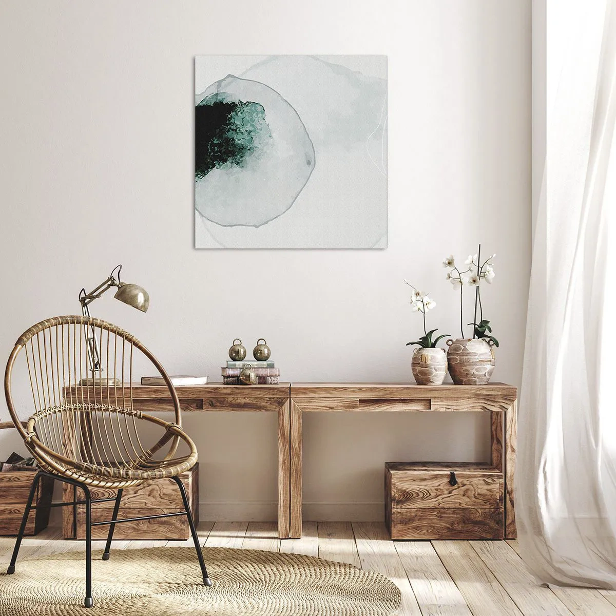 Quadro su tela - Stampe su Tela - In una goccia d'acqua - 70x70 cm